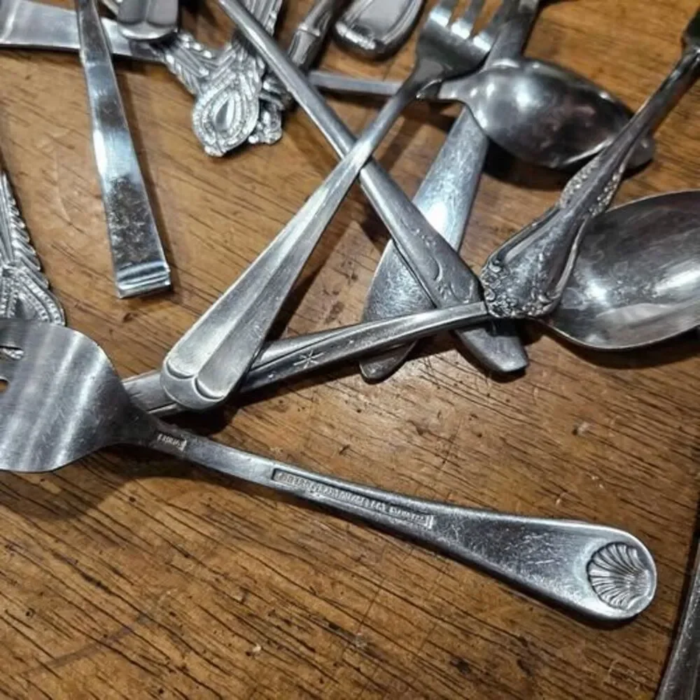 Mixed Lot of Stainless Steel Flatware - Spoons, Forks, Knives. lot#2